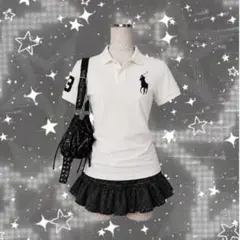 美品♡希少 ラルフローレン ポロシャツ ビッグポニー 平成 Y2K 正規品