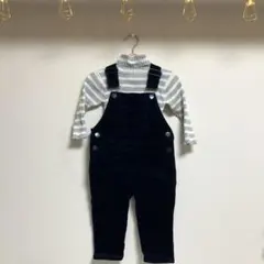 petit mainサロペット&ハイネックセーター
