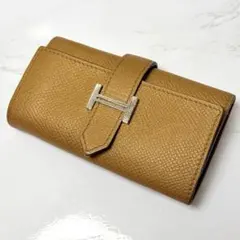 エルメス HERMES ベアン キーケース 4連 H金具 レザー ブラウン系のサムネイル
