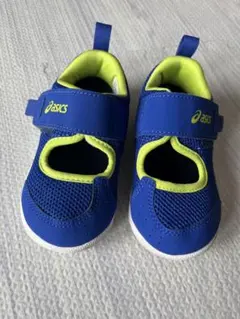 asics ベビーシューズ 青/黄