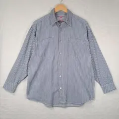 Levi's リーバイス メンズ ヒッコリーシャツ ストライプ 長袖シャツ L