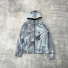 00s puma 短丈 ナイロンジャケット 迷彩 古着 Y2K テック フード