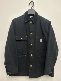 90s Carhartt チョアコート 裏地なし 後染めブラック