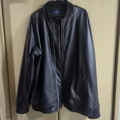 ブラックレザーシングルライダースジャケットのサムネイル