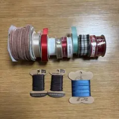 リボン まとめ売り セット サテン チェック ラッピング ハンドメイド