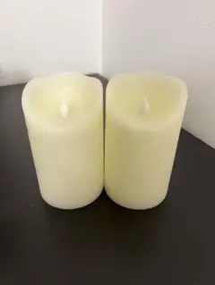 アイボリー LEDキャンドル 2個セット