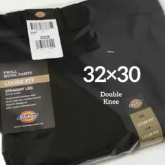 32×30【新品・未使用】ディッキーズ　ダブルニー　85283　BLACK