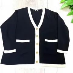 金ボタン カーディガン