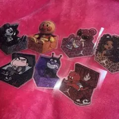 ヒスミニアンパンマンクレヨンしんちゃん ステッカー シール7枚セット