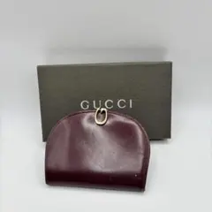 GUCCI レザー　がま口　二つ折り財布のサムネイル