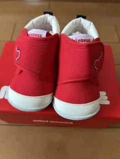 ミキハウス 赤 ベビーシューズ 11.5cm