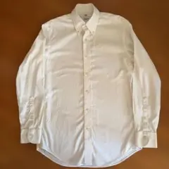 Uniqloスーパーノンアイロンスリムシャツ　ポケ無　ボタンダウン