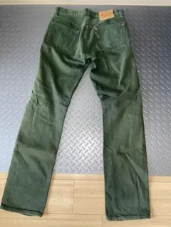 希少カラー Levi's 501 デニムパンツ W30 L34 グリーン