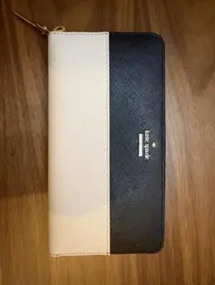 kate spade 長財布 ホワイト ブラック