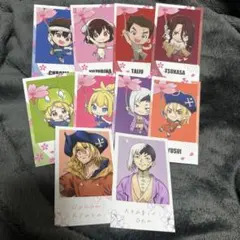 Dr.stone ミニイラストカード　あさぎりゲン&七海龍水&獅子王司&スイカ他