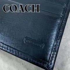 【未使用級】COACH コーチ 二つ折り財布 ブラックのサムネイル