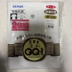 【新品】グンゼ GQ-1 半袖丸首シャツ 2枚組 綿100% Mサイズ 白