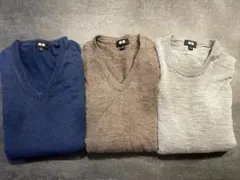 値下げ　お買い得　UNIQLO セーター　3点セット　M