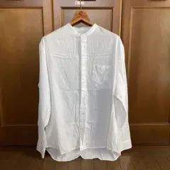 H&M L.O.G.G. バンドカラー メンズホワイトシャツ　XL/ LLのサムネイル