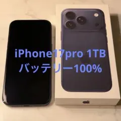 iPhone17Pro 256GB bat100%ブルー アップル一括購入美品 - メルカリ