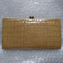 TOPKAPI がま口 長財布 新品未使用 エナメルクロコ柄型押しのサムネイル