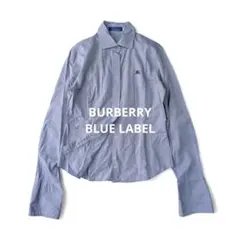 バーバリー ブルーレーベル シャツブラウス ドレスシャツ 比翼ボタン