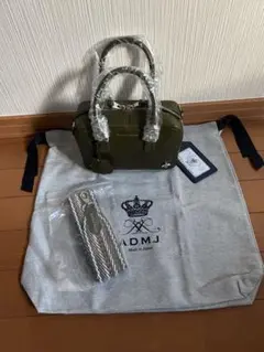 新品　未使用　ADMJ スワロフスキー　バッグ　イタリアンテープショルダー付
