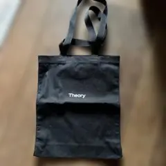 Theoryトートバッグ（布製、黒、内ポケットあり）縦38×横32×マチ9cmのサムネイル