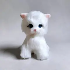 昭和レトロ 白いペルシャ猫 ぬいぐるみ - メルカリ