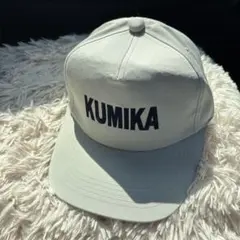 KUMIKA 刺繍ロゴベースボールキャップ頭周り55から60センチ