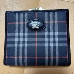 Burberry´s 折り財布　がま口財布　ノバチェック　キャンバス