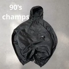 Y*ん様 90s CHAMPS SPORTS ナイロン アノラック パーカー ド