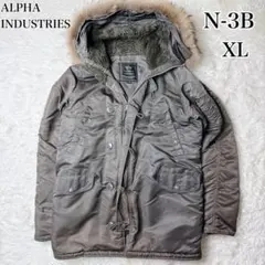 アルファ N-3B フライトジャケット カーキ XL