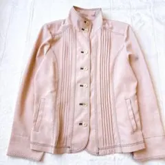 グレーシャス　ノーカラージャケット　レトロ　90年代　ビンテージくすみピンク　M
