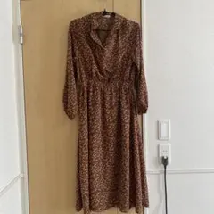 NICE CLAUP 花柄ロングワンピース Fサイズ
