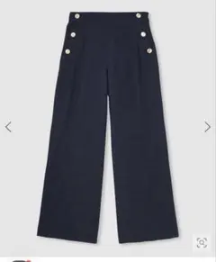 アナイ 新品 ライトスラブセンタープレスパンツ ネイビー 36 パンツ 
