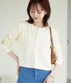 【新品未使用・タグ付】ROPÉ PICNIC　パイルクロップドカーディガン