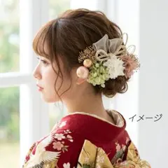 髪飾り【6415】ドライフラワー　結婚式　成人式　卒業式　七五三　前撮　振袖　袴