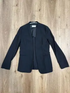 PLST プラステ ノーカラージャケット ブラックのサムネイル