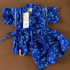 トンボ柄 甚平 サイズ80cm