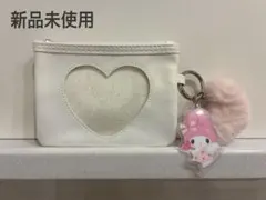 サンリオ　マイメロ　夢みるエンジェルスイング　ハート窓付きポーチ