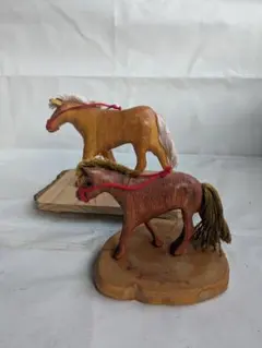 [今年の干支!!] 馬　親子　置き物　縁起物　2026