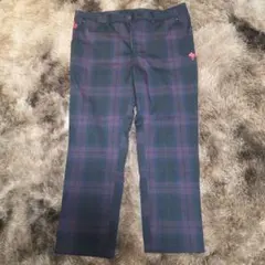 値下げ！KISS MARK チェック柄 ロングパンツのサムネイル