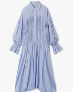 SNIDEL コットンギャザーバルーンシャツワンピース