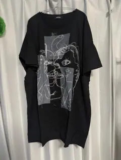 zucca コラボプリント ビッグシャツワンピース ブラック