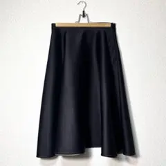 フォクシー ニューヨーク フレアスカート 洗える 伸縮 黒 サイズ40