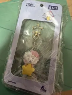 BT21 RJ キーリング　 星型チャーム付き