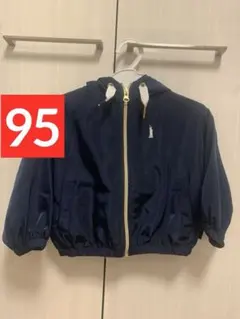 美品 訳あり イーストボーイ ネイビー フード付き アウター 男女兼用 紺 95