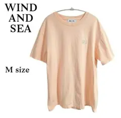 WIND AND SEA 半袖　Tシャツ Mサイズ サーモンピンク 刺繍のサムネイル