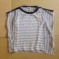 J.PRESSストライプ柄 半袖トップス レイヤードのサムネイル